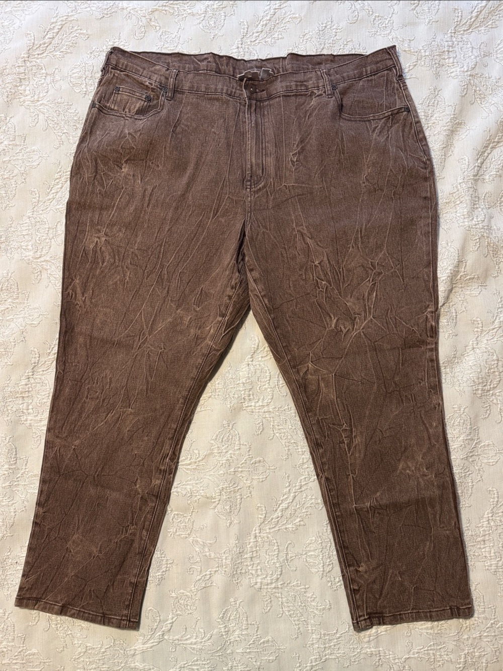 Relaxed Fit Women's Brown Jeans - Casual